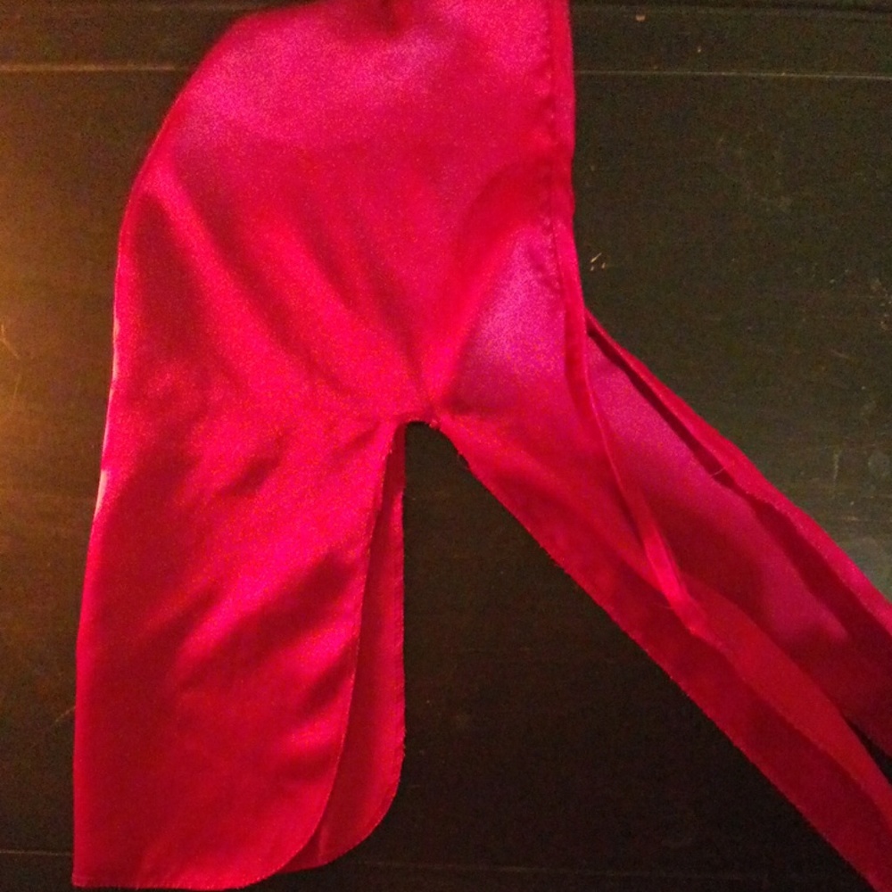 Pink Silk Hair Tie